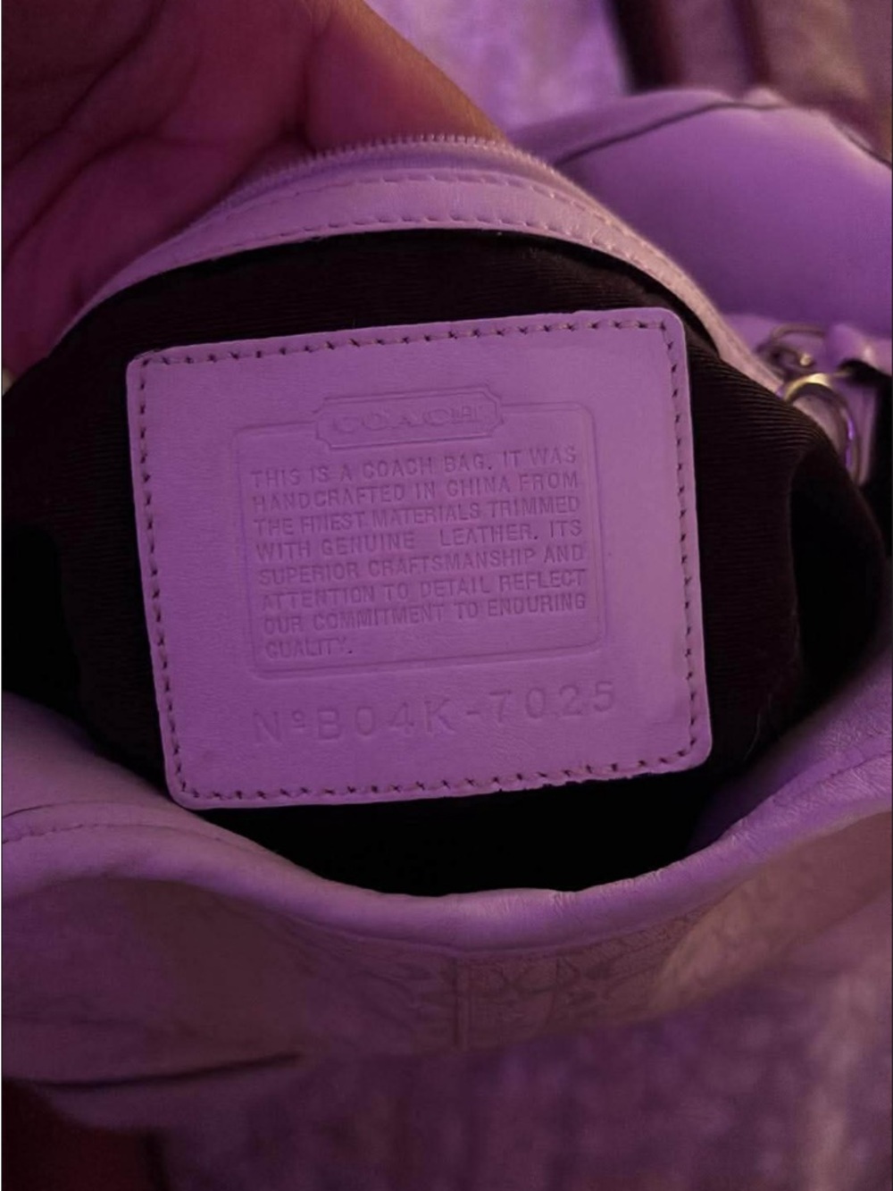 Coach Beige Signature Jacquard Shoulder Bag - Picture 3 of 3